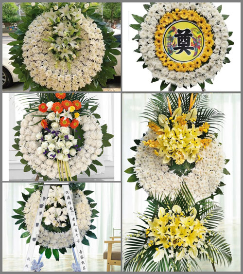 山东青岛黄岛区大村镇皂户村花圈速递